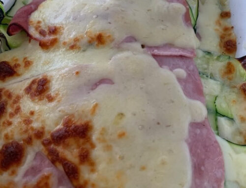 Lamelles de courgettes gratinées
